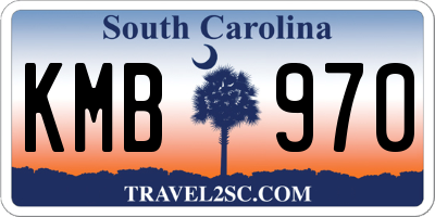 SC license plate KMB970