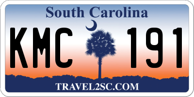 SC license plate KMC191