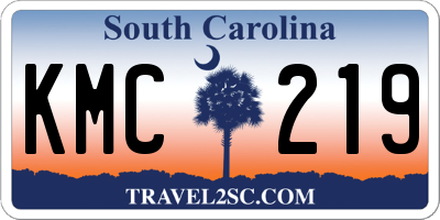 SC license plate KMC219
