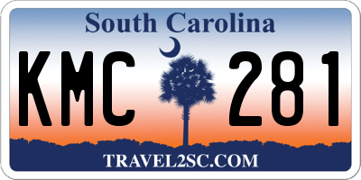 SC license plate KMC281