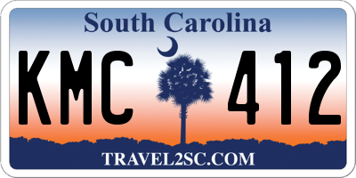 SC license plate KMC412