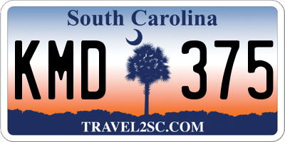 SC license plate KMD375