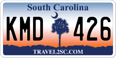 SC license plate KMD426