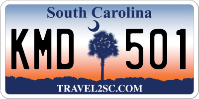 SC license plate KMD501