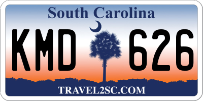 SC license plate KMD626