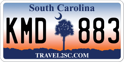 SC license plate KMD883