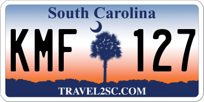 SC license plate KMF127