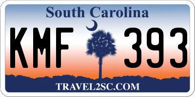 SC license plate KMF393