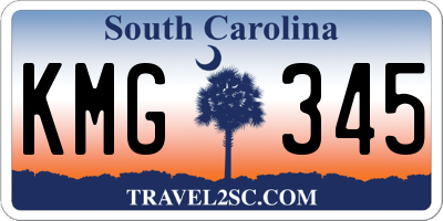 SC license plate KMG345