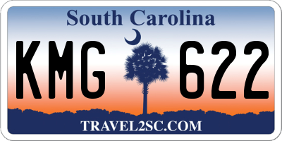 SC license plate KMG622