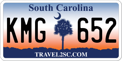 SC license plate KMG652