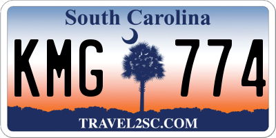 SC license plate KMG774