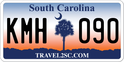 SC license plate KMH090