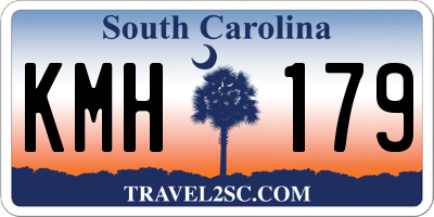 SC license plate KMH179