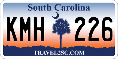 SC license plate KMH226