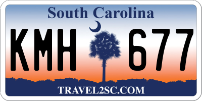 SC license plate KMH677