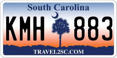 SC license plate KMH883