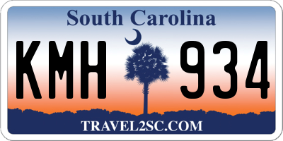 SC license plate KMH934