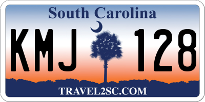 SC license plate KMJ128