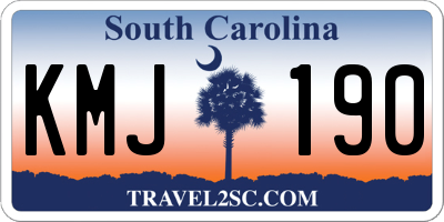 SC license plate KMJ190