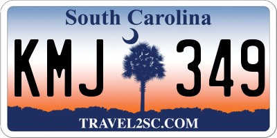 SC license plate KMJ349