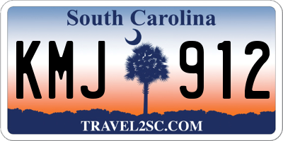 SC license plate KMJ912