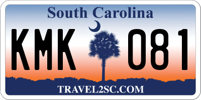 SC license plate KMK081