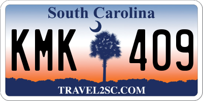 SC license plate KMK409