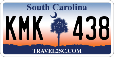 SC license plate KMK438