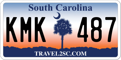 SC license plate KMK487