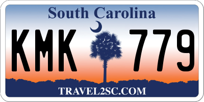 SC license plate KMK779
