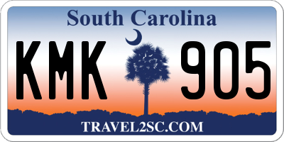 SC license plate KMK905