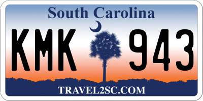 SC license plate KMK943