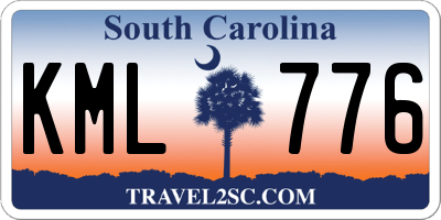 SC license plate KML776