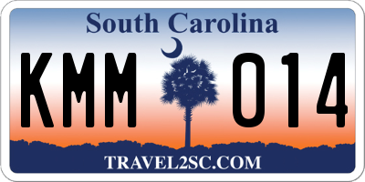 SC license plate KMM014