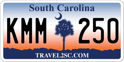 SC license plate KMM250