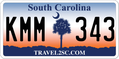 SC license plate KMM343
