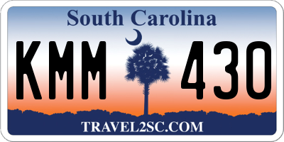 SC license plate KMM430