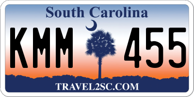 SC license plate KMM455