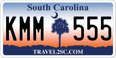 SC license plate KMM555