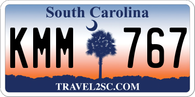 SC license plate KMM767