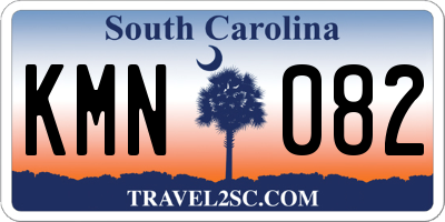 SC license plate KMN082