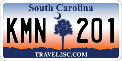 SC license plate KMN201