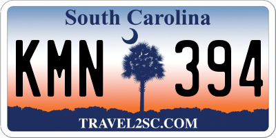 SC license plate KMN394