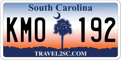SC license plate KMO192