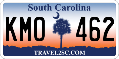 SC license plate KMO462