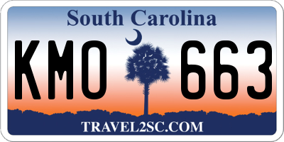 SC license plate KMO663