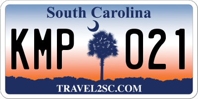 SC license plate KMP021