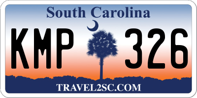 SC license plate KMP326