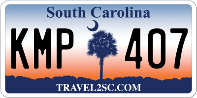 SC license plate KMP407